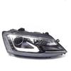 Compatible with 2015-2018 VW Sagitar 280: High Configuration Front Headlight Assembly with Light Strip Lens.