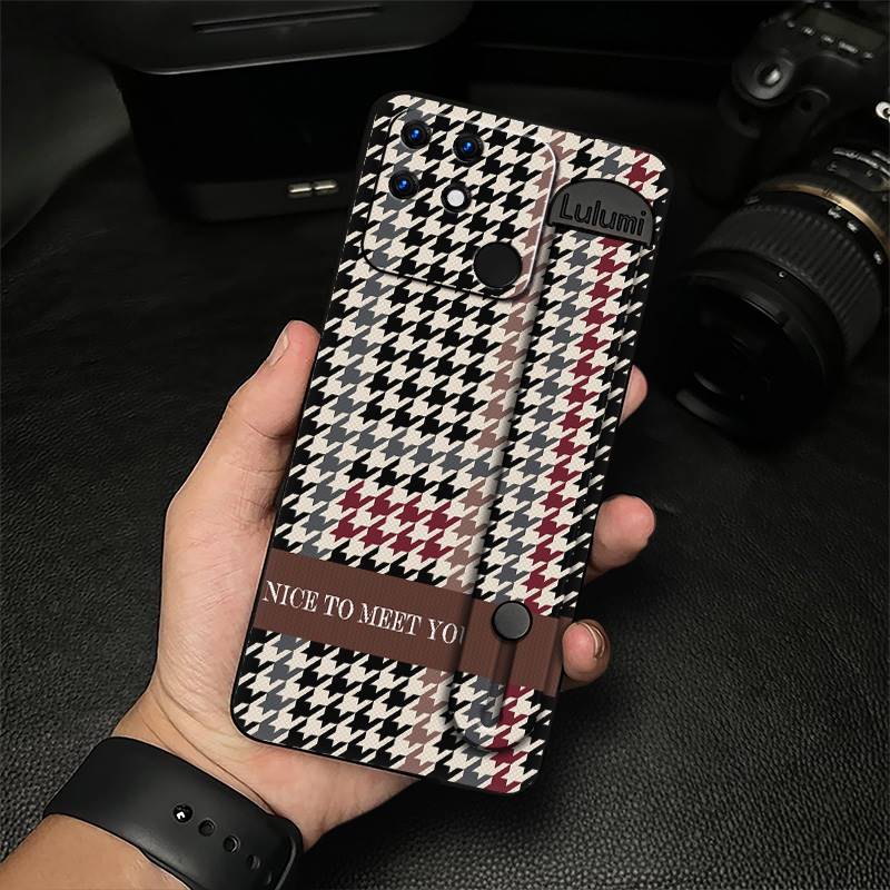 Anti-knock Anti-dust Phone Case For OPPO Realme Narzo 50A Plain color Commerce Kickstand Fashion Design Protective