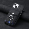 PU Leather Electroplating Ring Phone Case for IPhone 13 12 Mini 16 15 14 11 Pro XS Max XR 7 8 Plus Wallet with Card Holder Cover