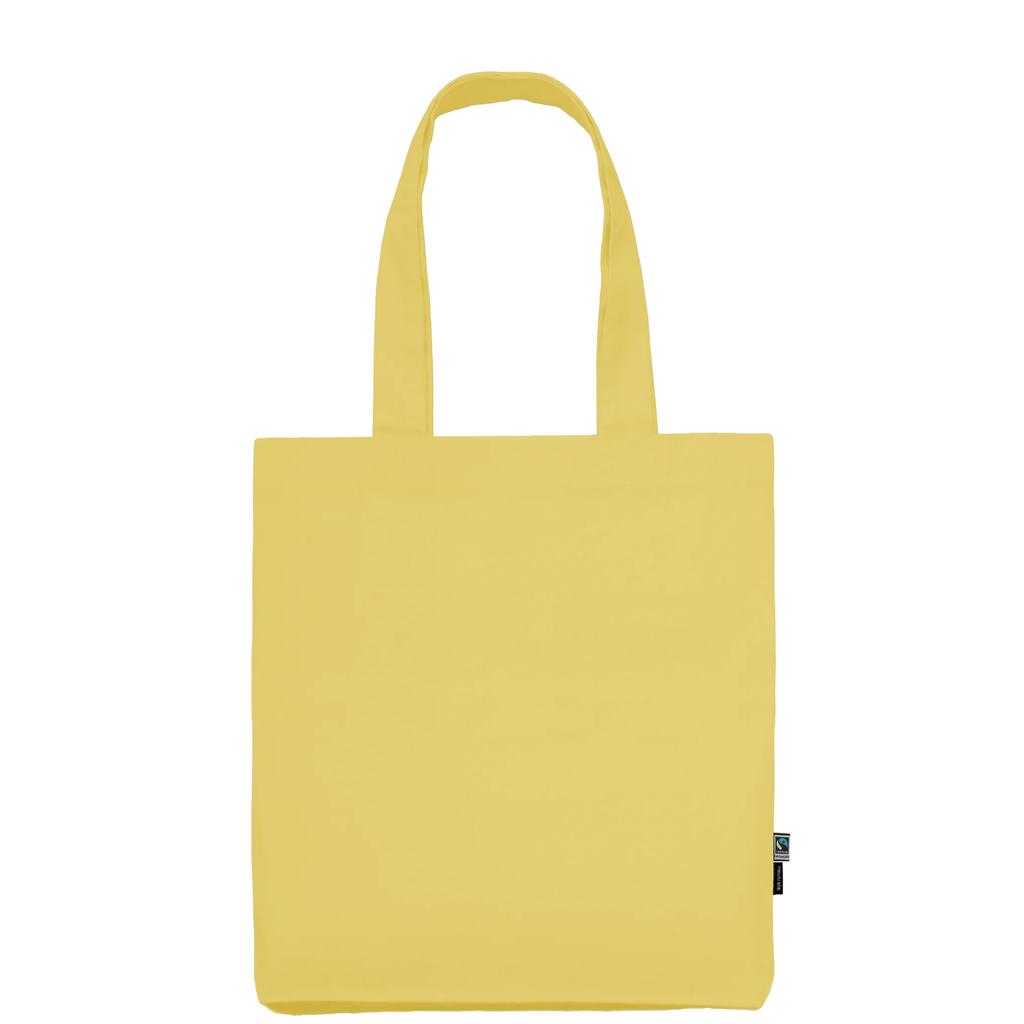 Neutral Plain Twill Long Handle Tote Bag