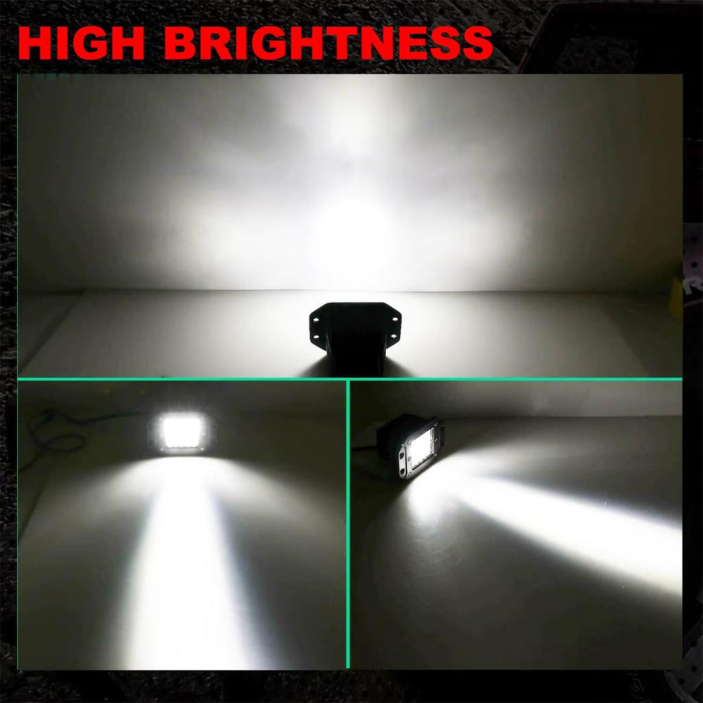 Sturdy Metal Utility Light With 50000 Hours Operation Time And 15° 90° Combined Flood Beam Pattern