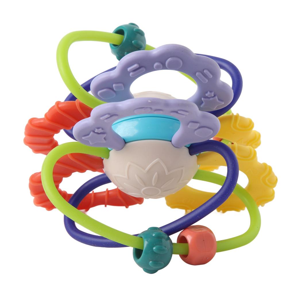 Beißringball Spielzeug Sicher Beruhigen Fördern Hand-Auge-Koordination Silikon Kaubar Sensorisch Beißringball