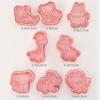 8Pcs/Set  Biscuit Mold Forest Animal Shape Cookie Cutter Icing Fondant Cake Tool