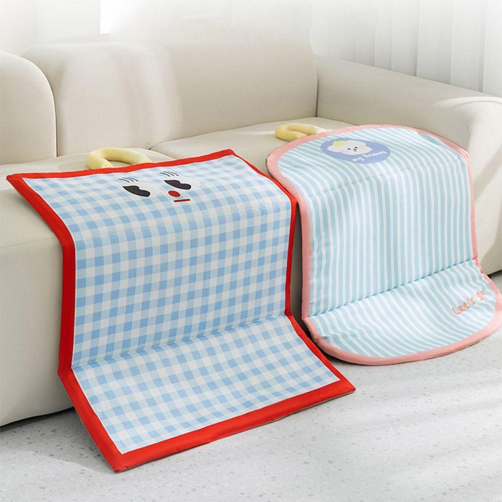 Zemin Paspası Karikatür Evcil Hayvan Soğutma Paspası Çizilmez Buz Jelli Köpek Kedi Uyku Pedi Taşınabilir Evcil Hayvan Köpek Soğuk Yatak Paspası Evcil Hayvan Kulübesi