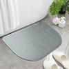 Non-Slip Bathroom Carpet Mat Semi-circular Rubber Backing Quick-Drying Absorbent Ultra-Thin