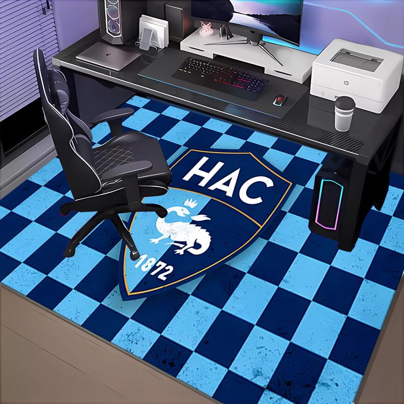 1PC Le Havre Crest Heritage Floor Mat for Living Room, Game Rooms, Office, Bedroom, Office Floor Mat Playful Design, Christmas fan gifts