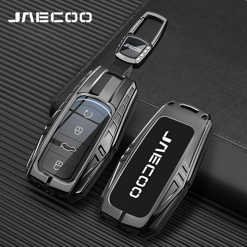 Zinc Alloy Car Key Case for Chery Jaecoo J7 7 PHEV 2025 J8 8 2026 Keychain Remote Cover Shell Housing Holder Fob Accessories