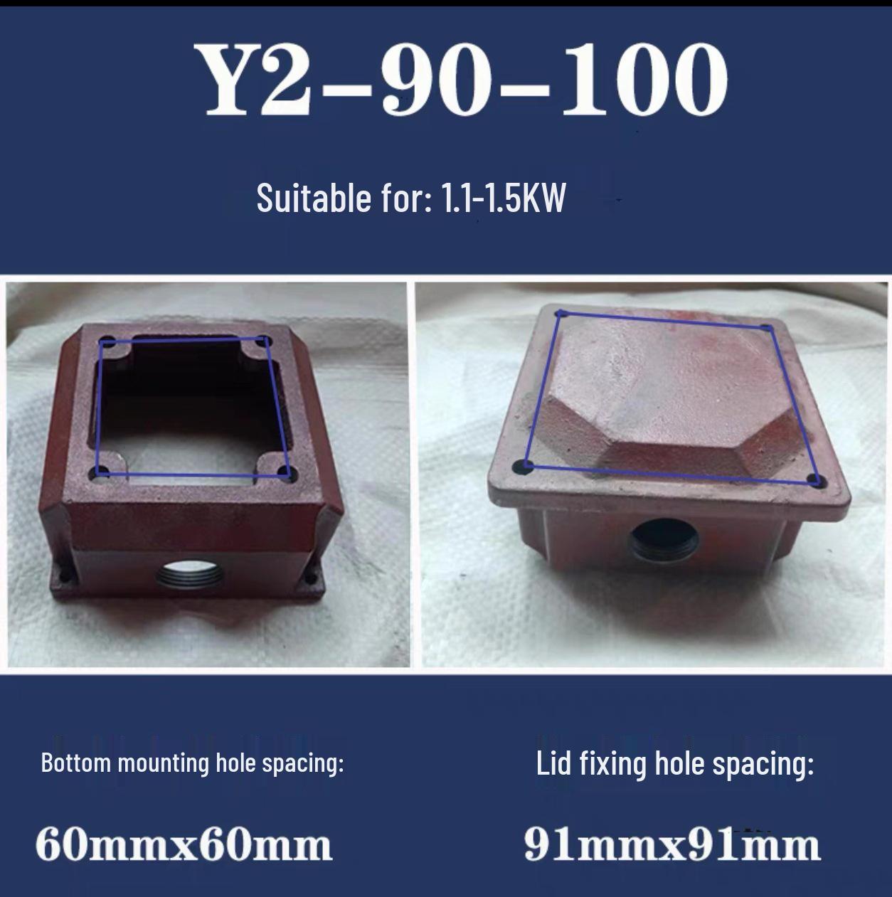 

Durable Cast Iron Three-Phase Motor Junction Box for Y2/Y3 Motors