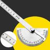 Adjustable Rotatable Accuracy Worker Woodworking Tools Mechanics Stainless Steel 180 Degree Protractor Angle Finder