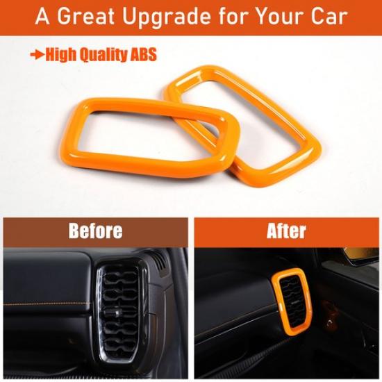Orange Front Side Air Vent Cover Trim for Ford Ranger P703  2024