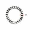 Bracciale a doppia fila intrecciato in acciaio inossidabile con chiusura magnetica in lega a squama di pesce anteriore e posteriore con gioiello a chiglia Nuovo modello