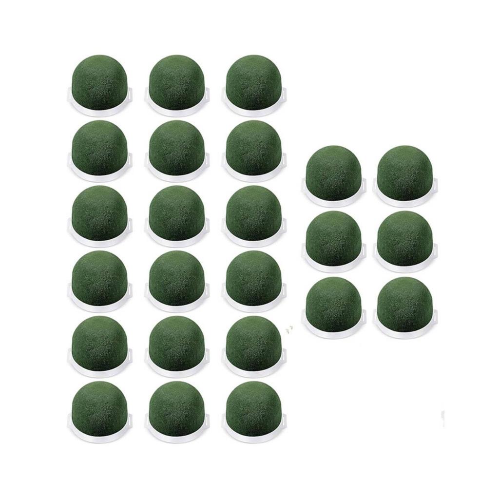 24 Pieces Floral Foam Holder Green Flower Cage Reusable for Table Centerpieces