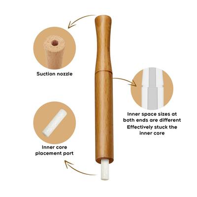 Aromatherapy Inhaler For Essential Oil, Quit Smoking Inhaler Stick, Wooden Personal Diffuser For Essential Oils