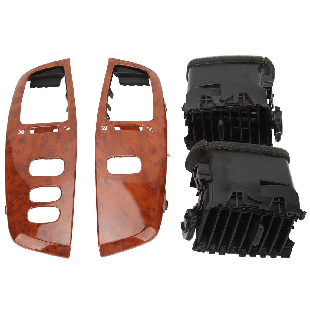 Armaturenbrett Luftausströmer Holzmaserung Armaturenbrett Links Rechts Luftauslass-Set mit Rahmenblende für Land Cruiser