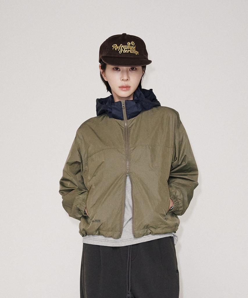 UNIVERSE GARMENT Two-Way Windbreaker Jacket_Khaki