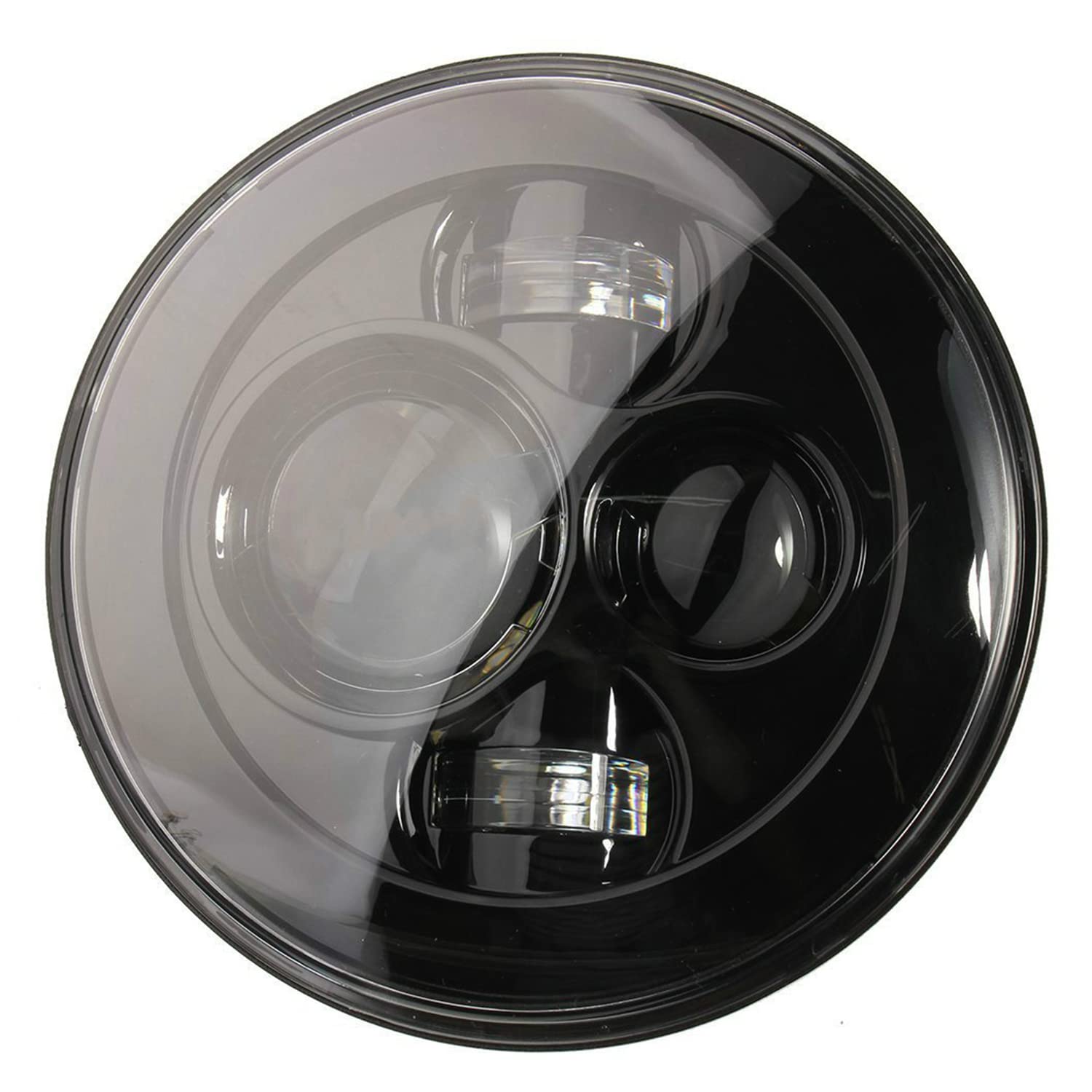 

Ranzek LED Headlights with Beam and DRL for Wrangler and LJ 7-inch Hi/Lo JK, TJ, (Black) белый