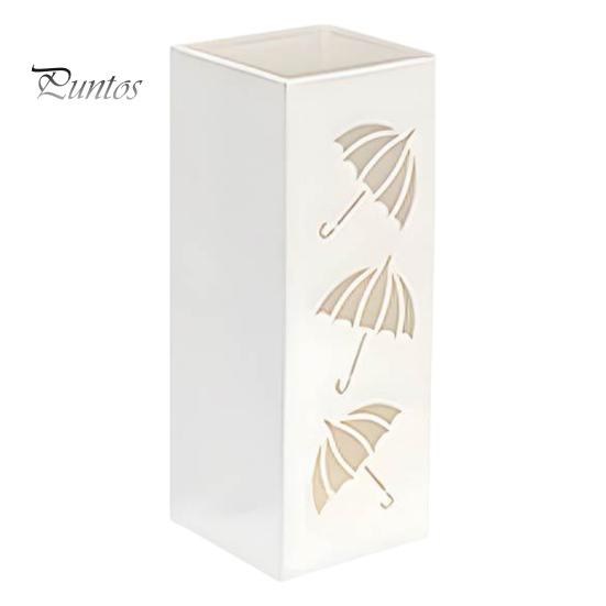 Подставка для зонтов Сверхмощный металлический отдельностоящий современный домашний офис Прихожая Складной длинный держатель для зонтов Стойка-органайзер для сбора дождя белый 2186₽