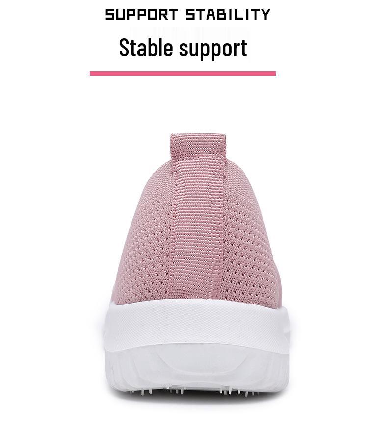 Women's Lightweight Mesh Slip-On Flats for Seniors