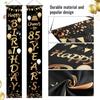 2 Pieces 85th Birthday Party Decorations Cheers to 85 Years Banner Porch Sign Door Hanging Banner 85th Party Decorations Welcome Porch Sign for 85
