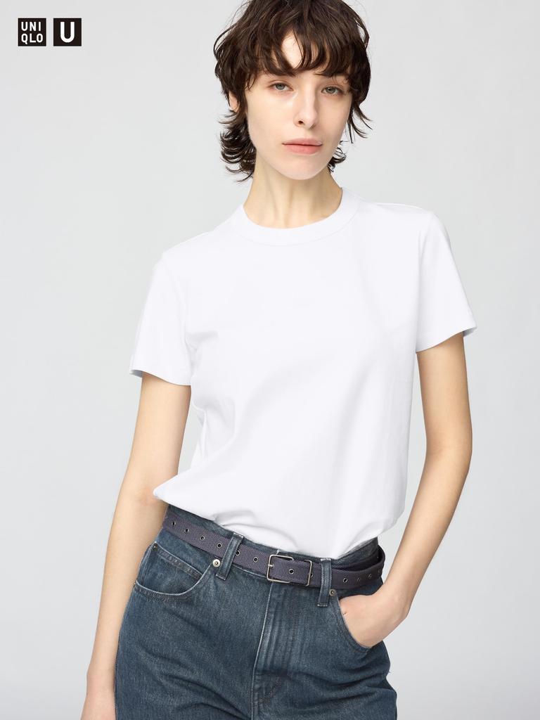 UNIQLO 483456 Women Crew Neck T-Shirt Short Sleeve Basic Casual Top Japan