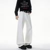 Extra Long White Jeans for Tall Men - Plus Size, Clean Fit, Straight & Wide Leg, Versatile Floor-Length Pants