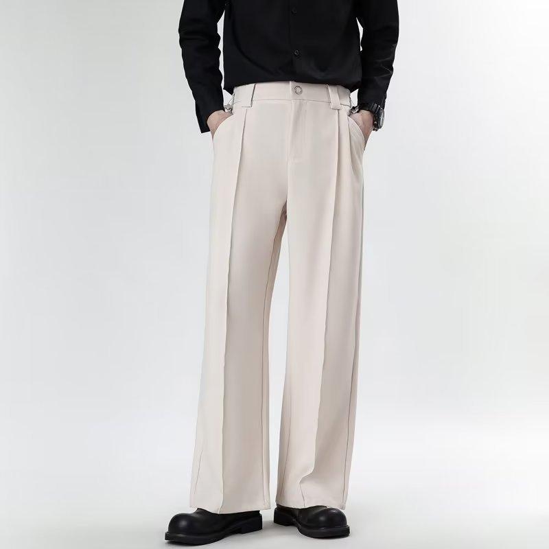 Light and Mature Pants Men's Autumn New Trend Loose Straight Trousers Men's Fashion Temperament High-end Casual Pants
