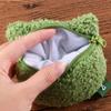 Gift Key Charm Earphone Storage bag Mini Wallet Keychain Frog Plush Coin Bag Zipper Coin Purses