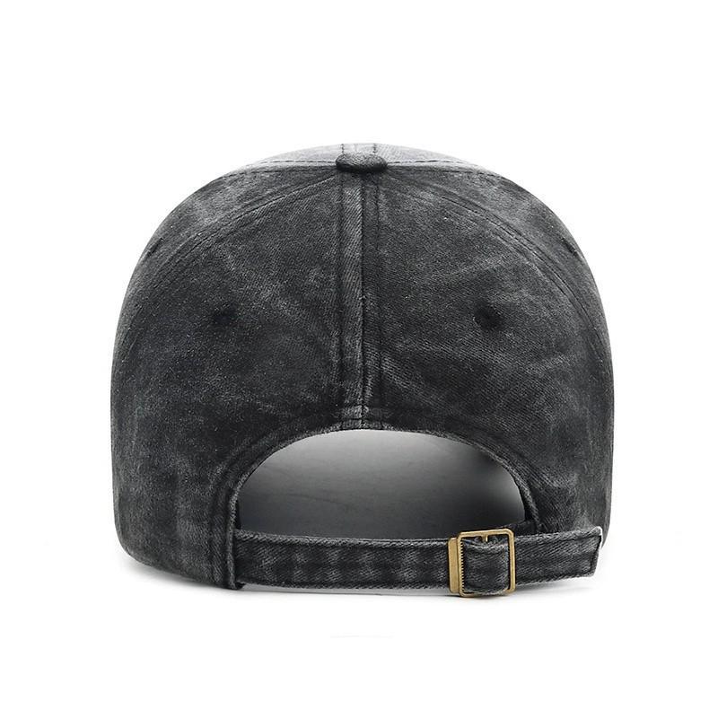 Retro Distressed Duckbill Cap – Large Head Fit, Versatile, Washed Baseball Style