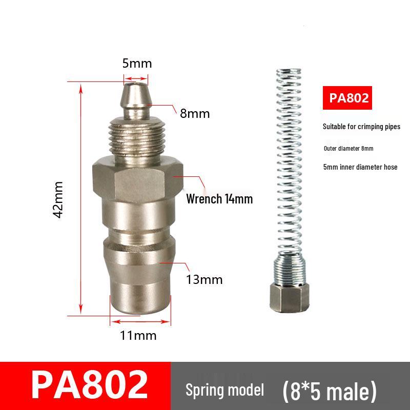 C-Type Pneumatic Quick Connector for Air Compressors and Oxygen Hoses