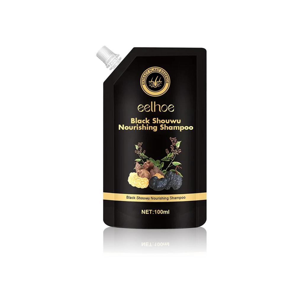 Le shampooing Black Ganoderma Multiflorum hydrate le shampooing doux du cuir chevelu