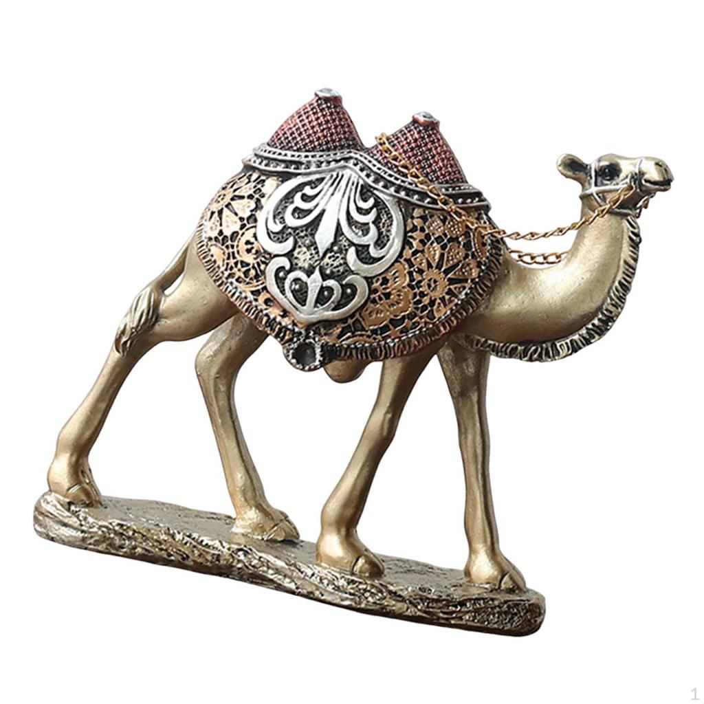 Camel Figurine Resin Art for Home And Office Display