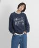 REBRENNER Dtg Gotama Pigment Sweatshirt Navy