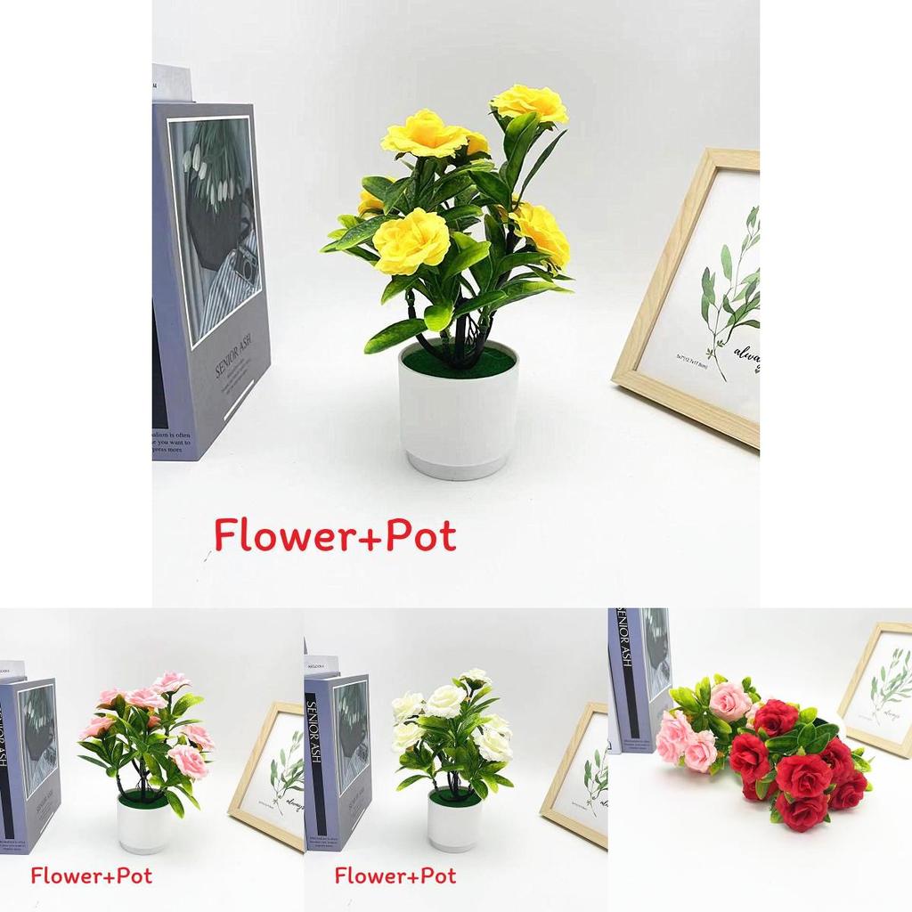 Rose Bouquet Artificial Plant For Home Decor And Wedding Gifts With Realistic Plastic Flowers