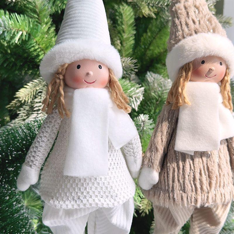 Cute Plush Angel Doll Table Decoration Long-legged High-hat Cloth Doll Decoration Christmas Ornaments Festival Gift