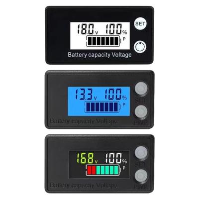 Hochpräzises digitales Voltmeter mit Farbdisplay Elektrische Messgeräte zur Echtzeit-Leistungs- und Kapazitätsüberwachung 8-100V