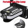 Bright Cap Clip Lamp Portable Warning Headlamps Rechargeable COB Night Running Camping Hiking Fishing Headlight with Side Light