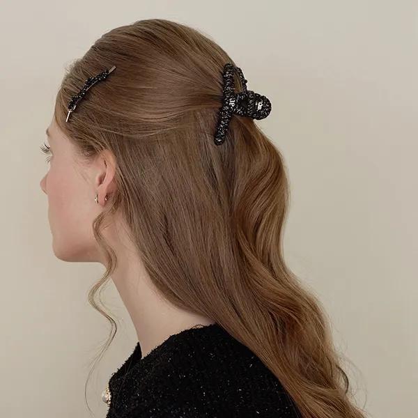 Weave Crystal Mini Hair Clip JC037SA