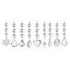 Indestructible Acrylic Christmas Icicles Snowflake Teardrop Ball Decorations Clear Portable Tree Party Ornament J0MC