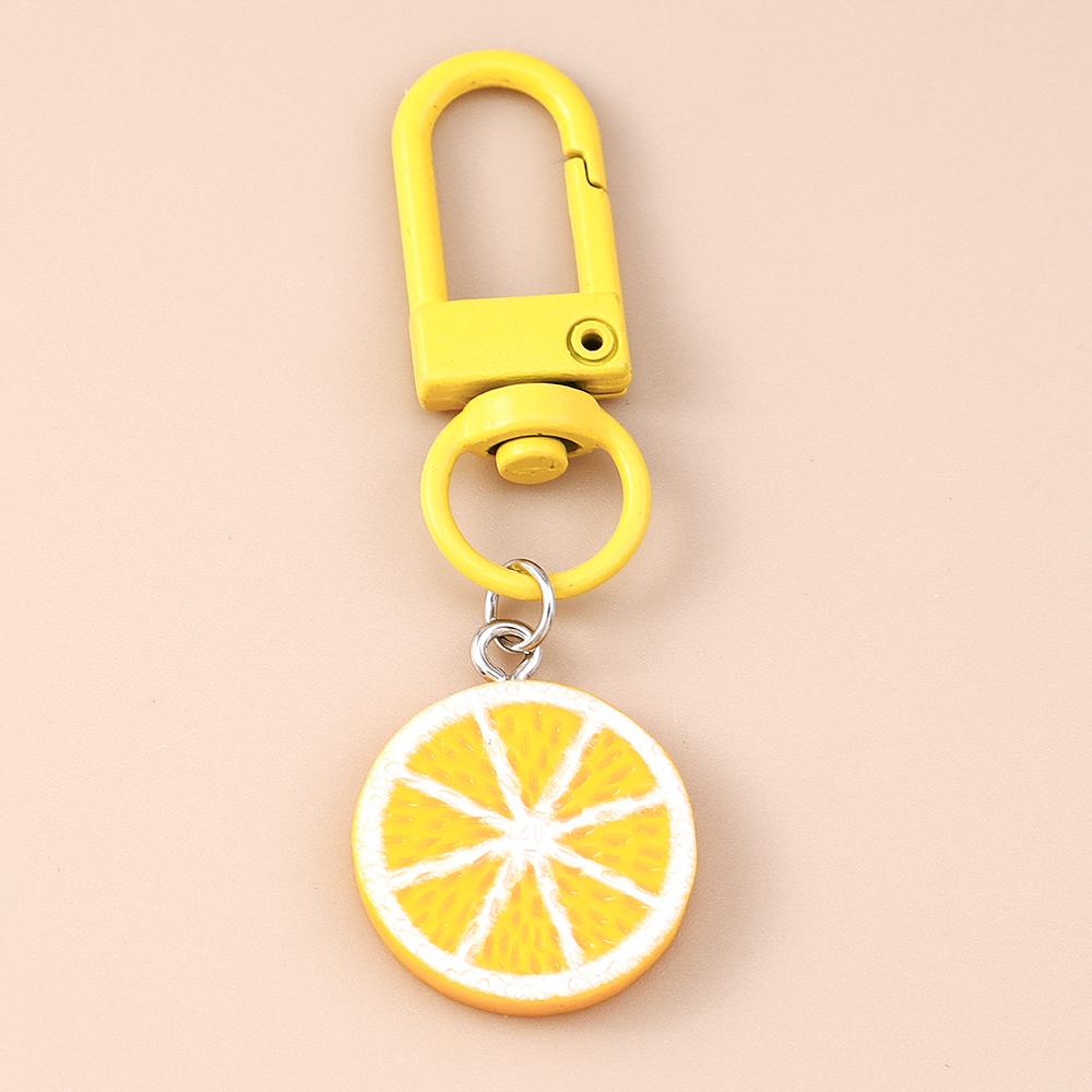 

Cute Resin 3D Simulation Fruit Keychain Banana Orange Key Ring Pendants for Women Girls Handbag Decor Key Chain Jewelry Gifts