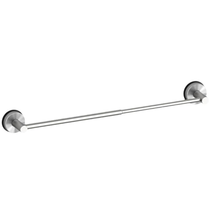 

Not Drill Installation Extendable Towel Brackets Steel Bathroom Towel Rack Strong Grip Suction Cups Strong for Home Use серебряный