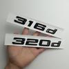 3D ABS Black Logo 318d 316d 325d 330d 320d Emblem Letters Car Sticker Rear Trunk Badge For E90 E46 E91 E92 E93 F30 Accessories