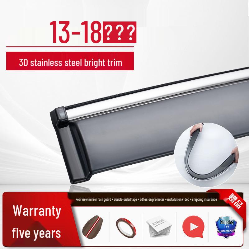 Honda Tenth Gen Accord, Civic, Lingpai, and Fengfan Car Window Rain Visor - Sun and Rain Guard for CR-V, XRV