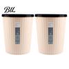 Portable Trash Bin 2PCS Garbage Can with Pressure Ring Design Waste Large Capacity Strong Load for Home Bedroom Bathroom Kitchen Durable