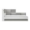 GAMI Erwan Children's Bed with Storage - White and Gray Decor - 90 X 200 Cm