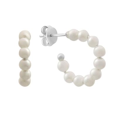 Brincos de prata com pérolas naturais 4,75ct (2186557)