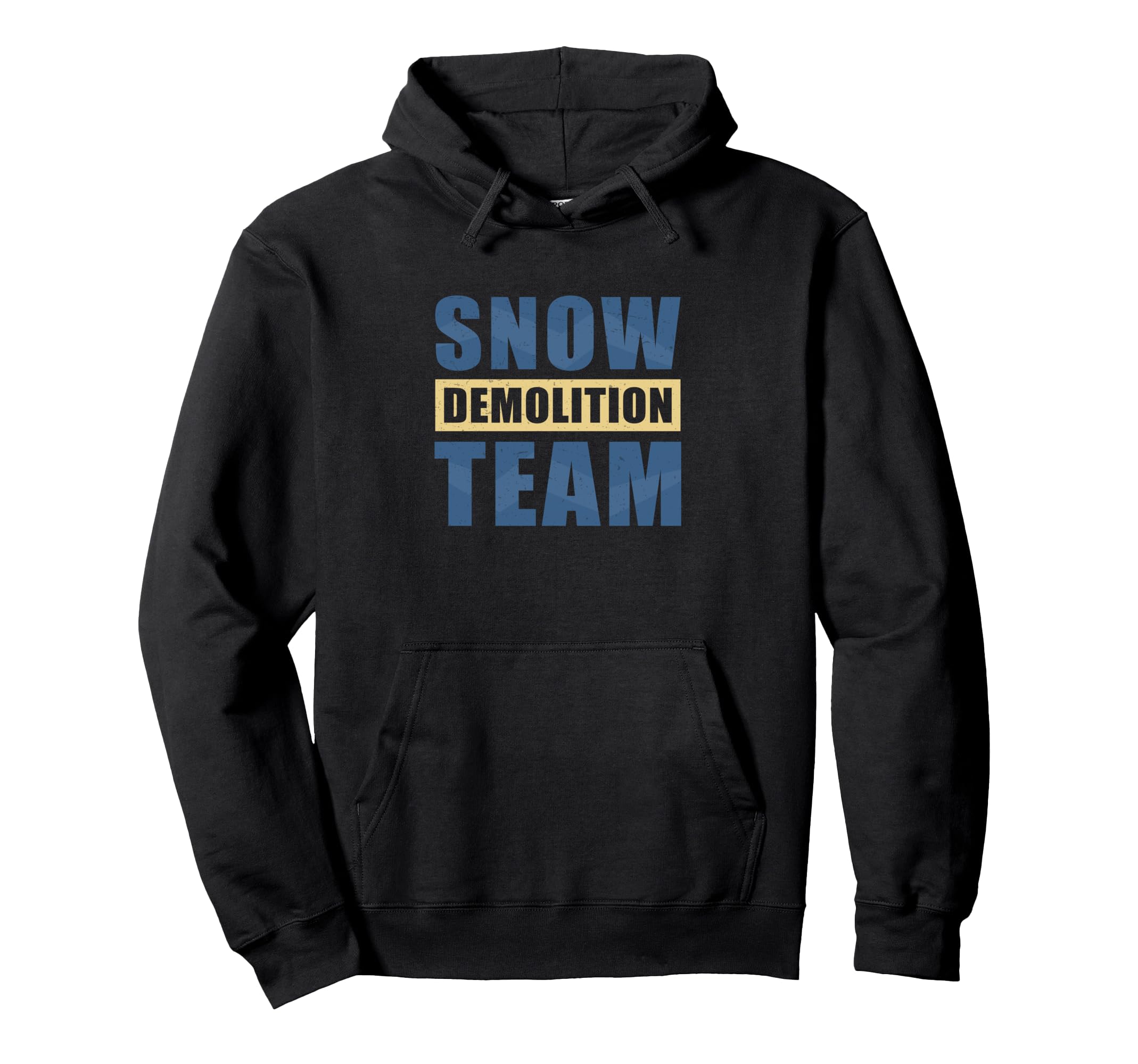 

Snow Demolition Team Funny Snowblower Snowplow Hoodie Driver s чёрный