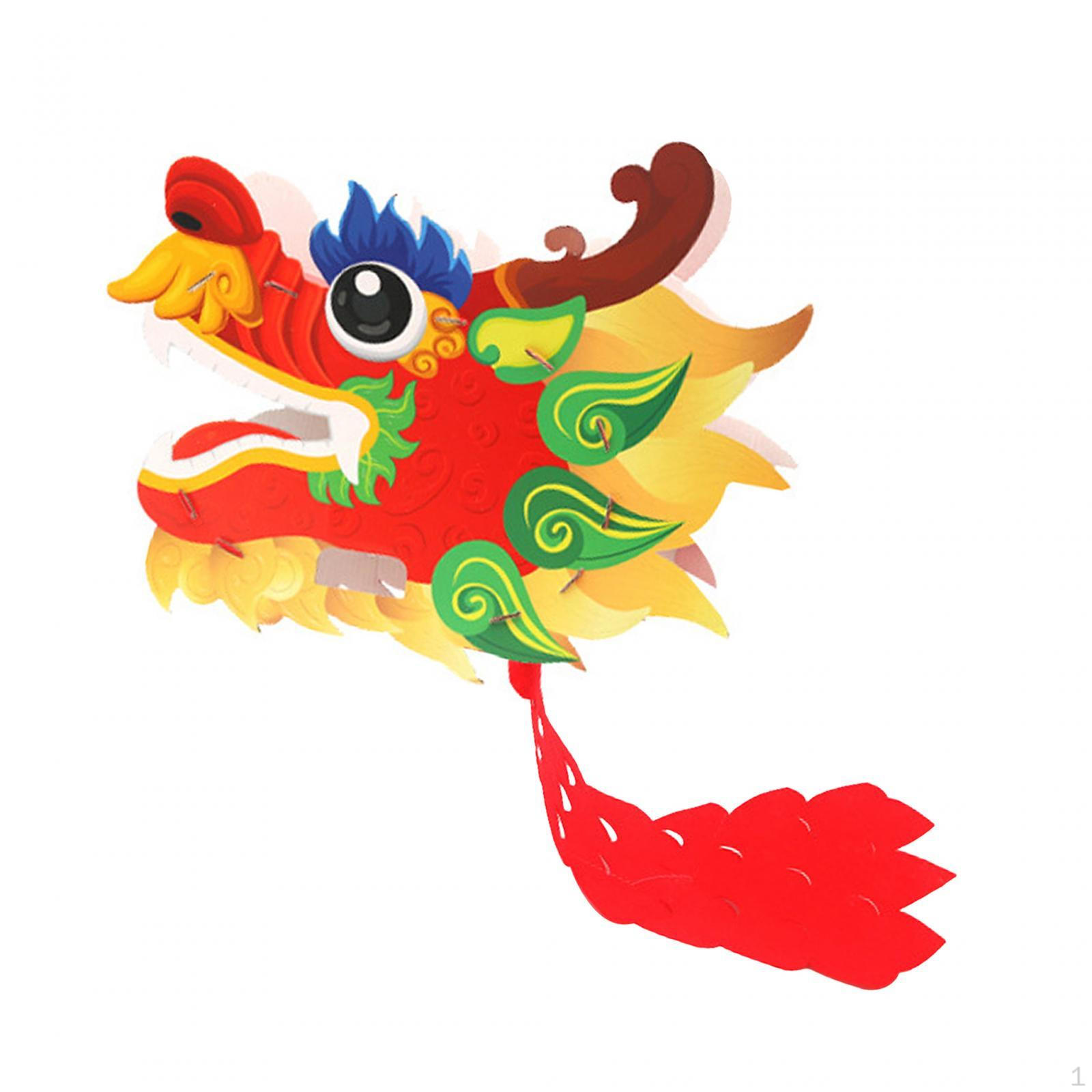 

Изысканный декор ручной работы в виде дракона для праздничных торжеств red 45x36cm