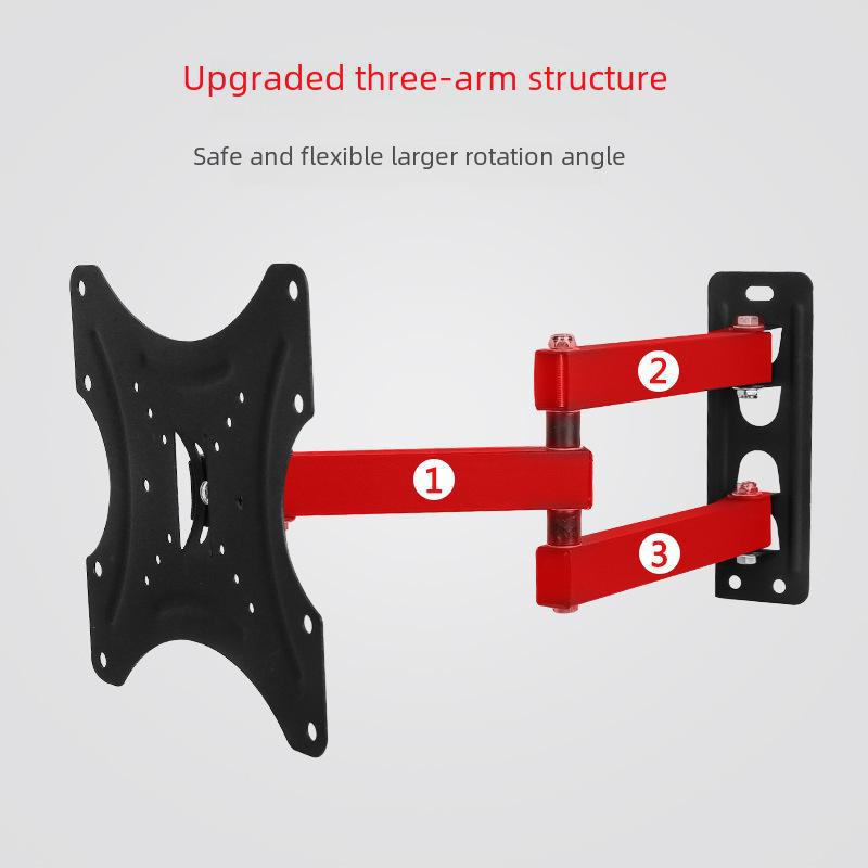 Universal Telescopic Swing TV Stand: Adjustable Wall Mount for 14-42 Inch TVs (Model 117B-2)
