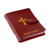 Katholischer Faux-Leder-Heiligenkartenhalter mit Druckknopfverschluss, Taschenformat-Gebetskarten-Organizer für religiöse Andacht und Kartenaufbewahrung