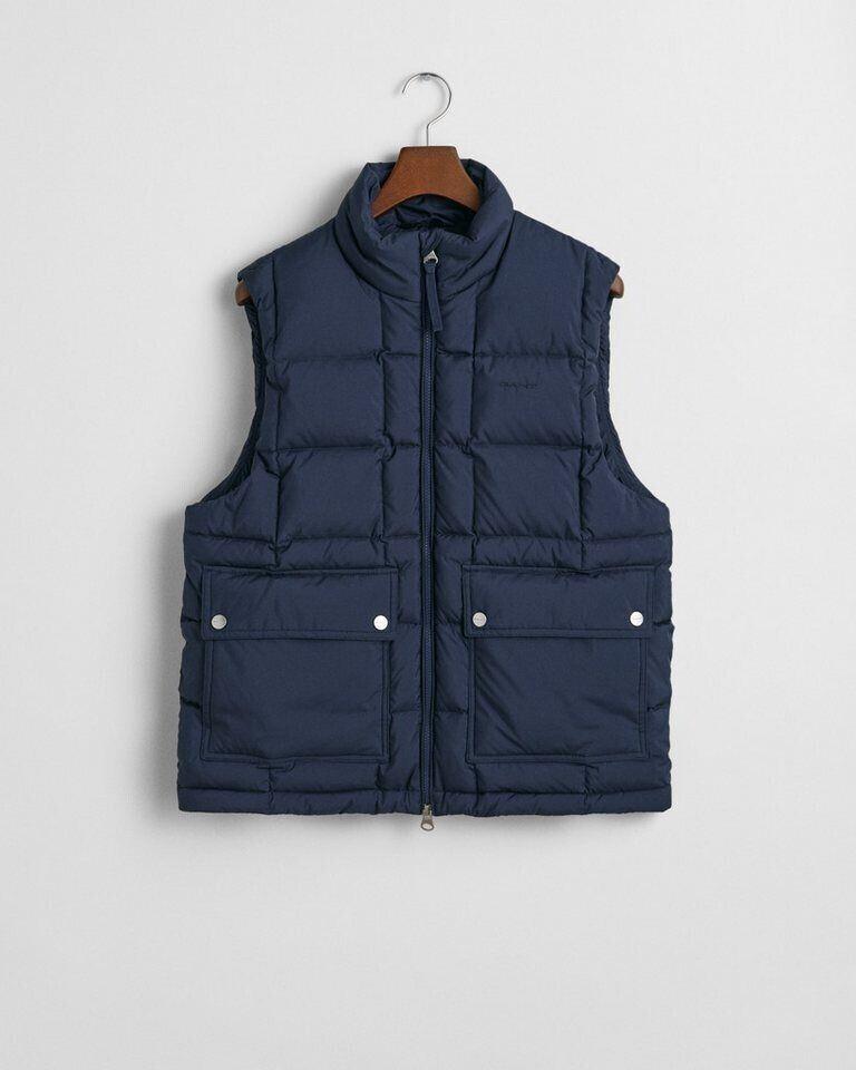 Зимняя куртка GANT MID DOWN VEST modischer Steppung marine
